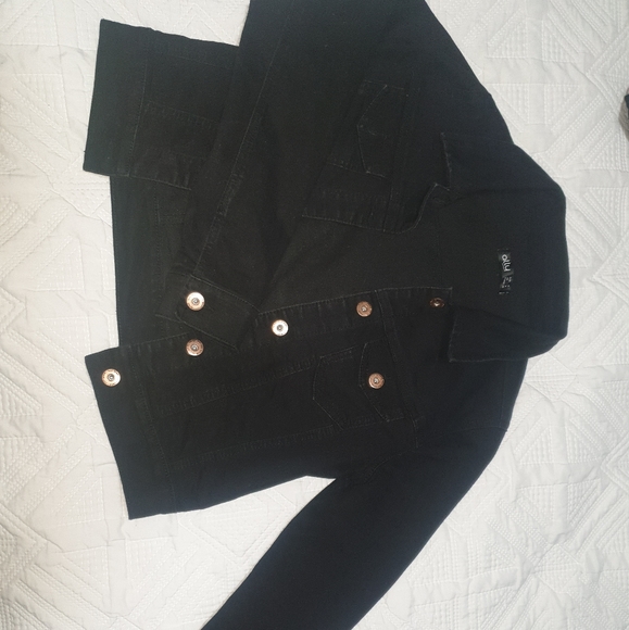 ally fashion black denim jacket - Picture 2 of 2